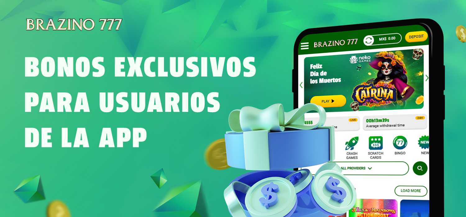 Bonos de la aplicación Brazino777 disponibles para los usuarios