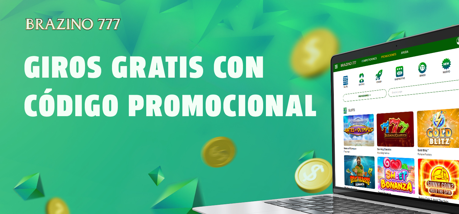 Brazino777 código promocional para tiradas gratis